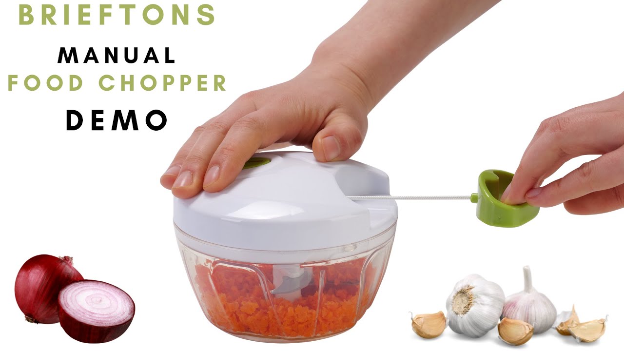 Brieftons Food Chopper: Manual Vegetable Chopper Demo